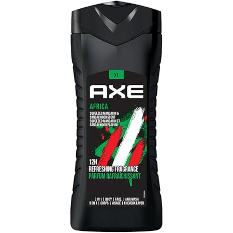 Axe Africa 12h Long Lasting Fragrance 3 In 1 Body Wash 400ml