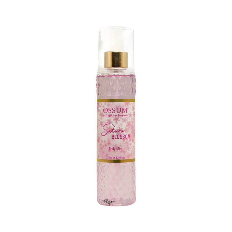 Ossum Sakura Blossom Body Mist 250ml Refreshing Long-Lasting Floral Fragrance