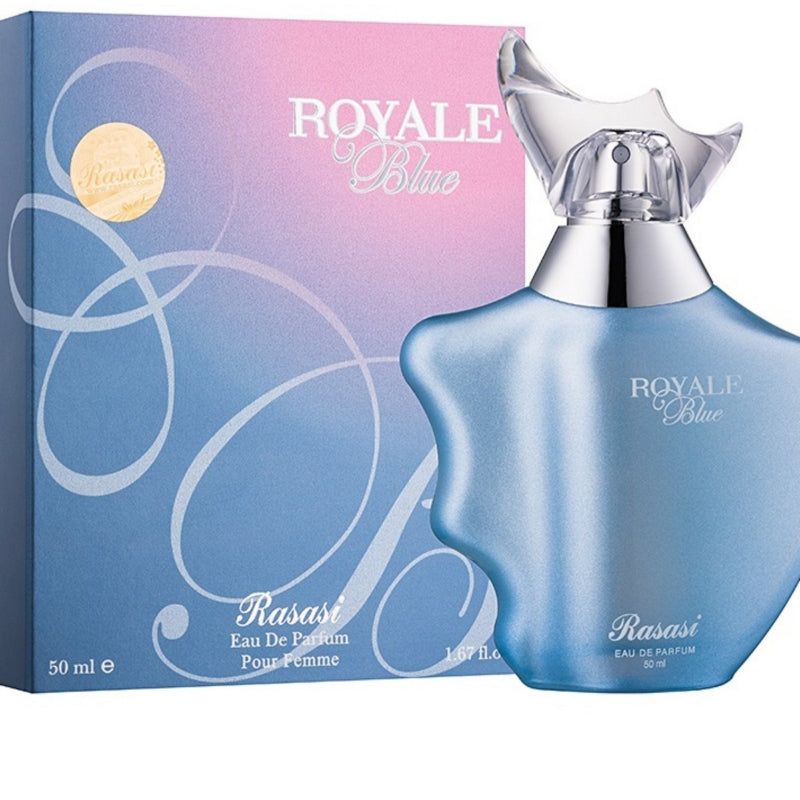 Rasasi Royale Blue Eau de Parfum 50ml - Long Lasting Original Elegant Feminine Fragrance for Women