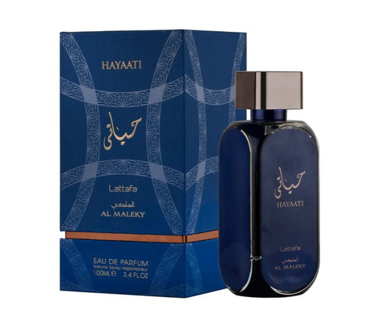 Lattafa Hayaati Blue Al Maleky EDP 100ml – Long Lasting Fresh Aquatic Unisex Perfume