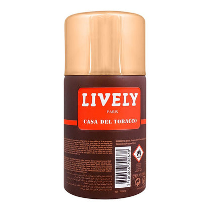Lively Casa Del Tobacco Body Spray 250ml Long-Lasting Warm & Smoky Fragrance