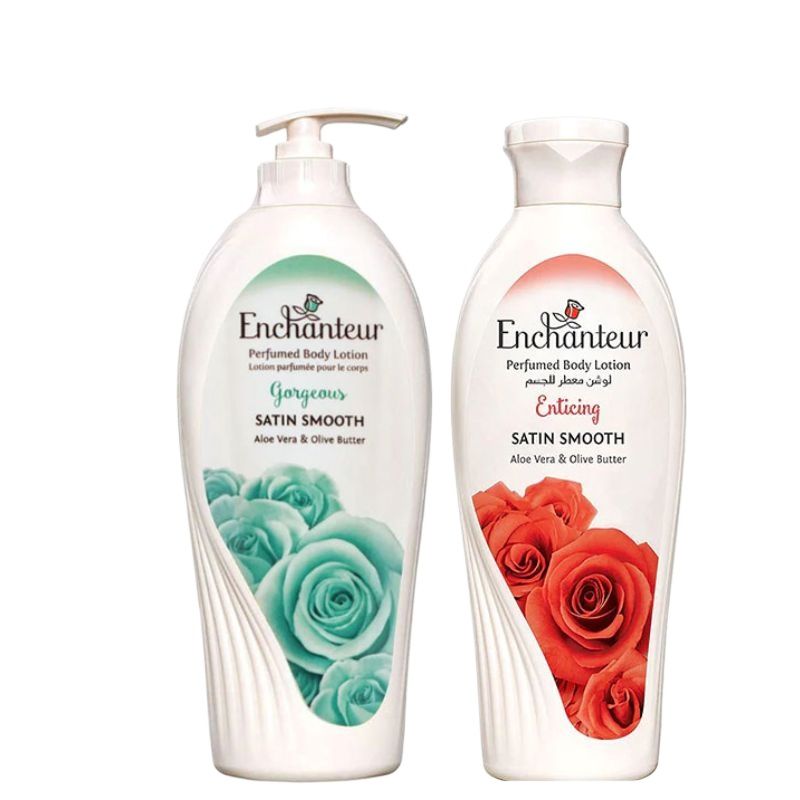 Enchanteur Gorgeous Perfumed Body Lotion 500ml + Enchanteur Stunning Perfumed Body Lotion 250ml (Pack of 2)