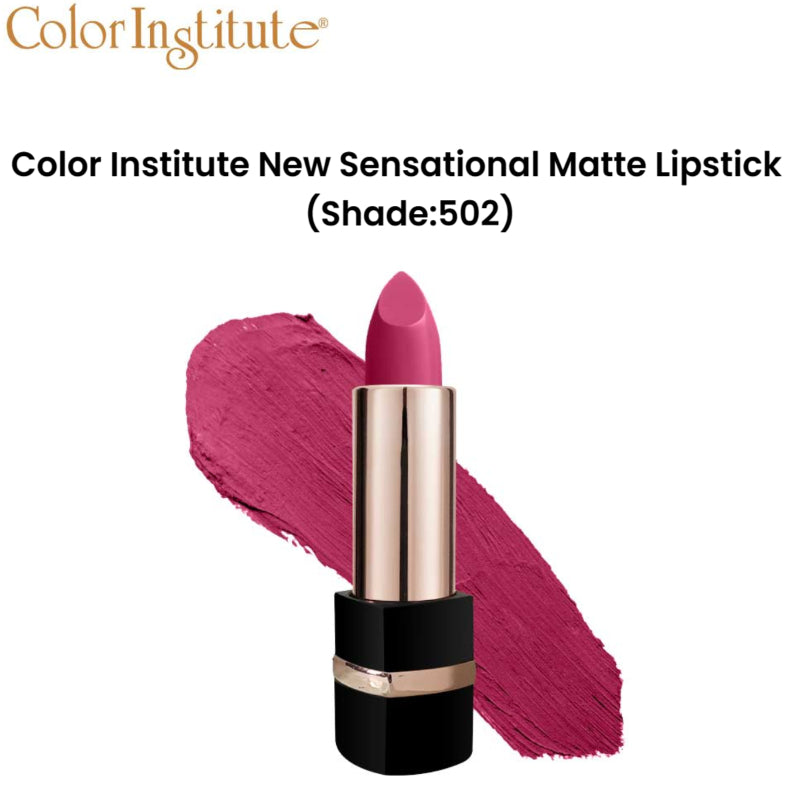 Color Institute New Sensational Matte Lipstick (Shade:502)