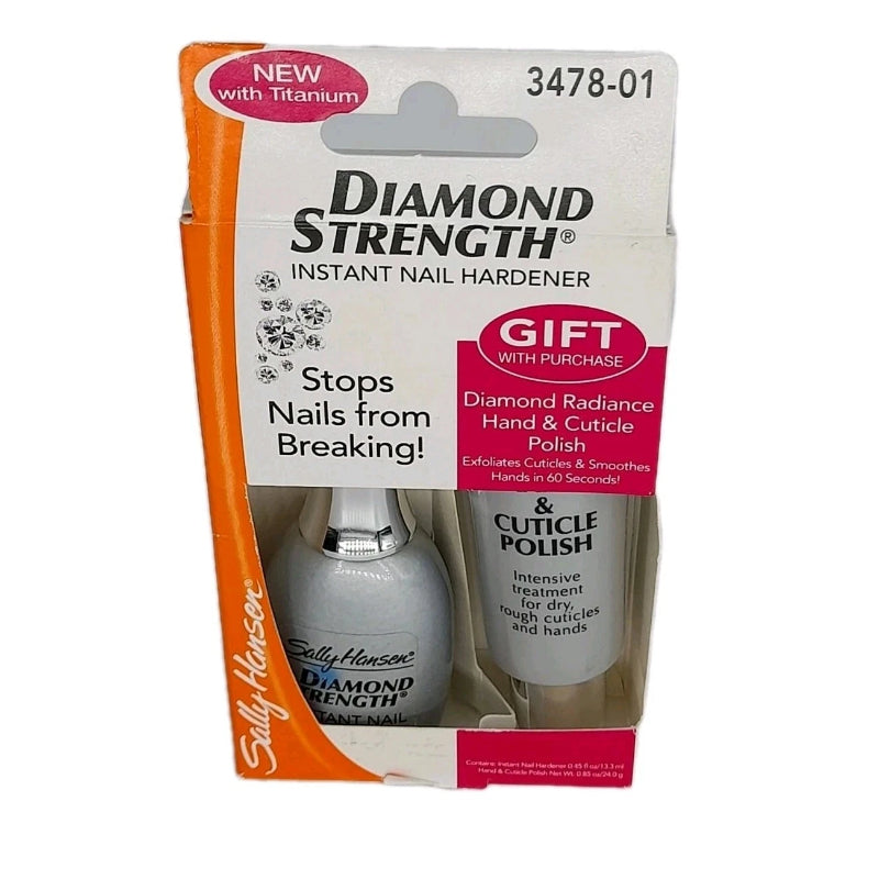 Sally Hansen Diamond Strength Instant Nail Hardener & Diamond Radiance Hand and Cuticle Polish