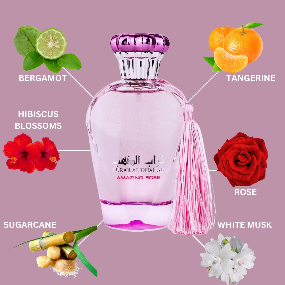 Turab Al Dhahab Amazing Rose by Ard Al Zaafaran 100ml EDP for Women