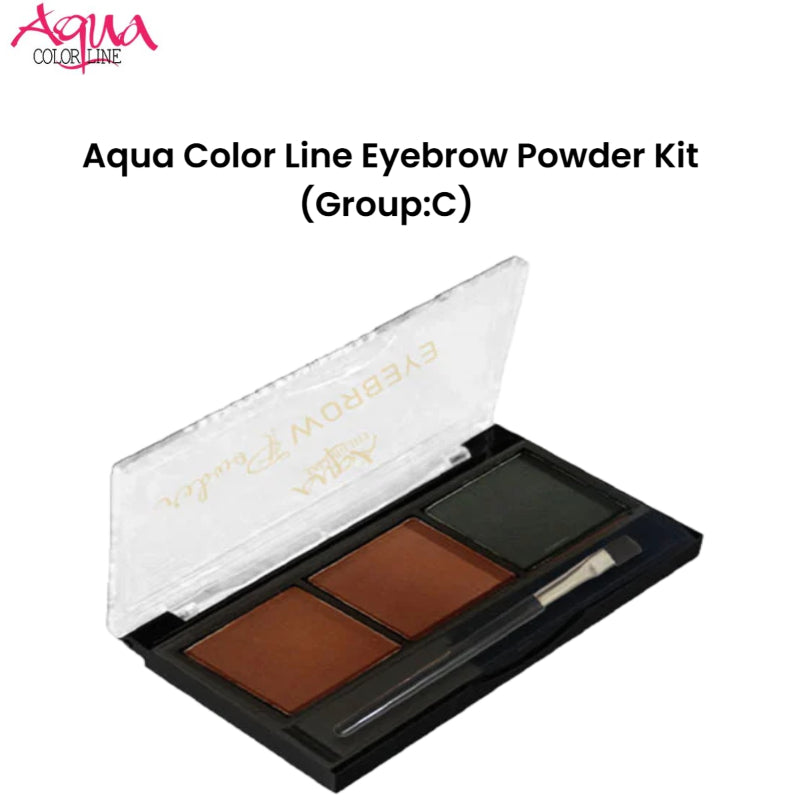 Aqua Color Line Eyebrow Powder Kit (Group:C)