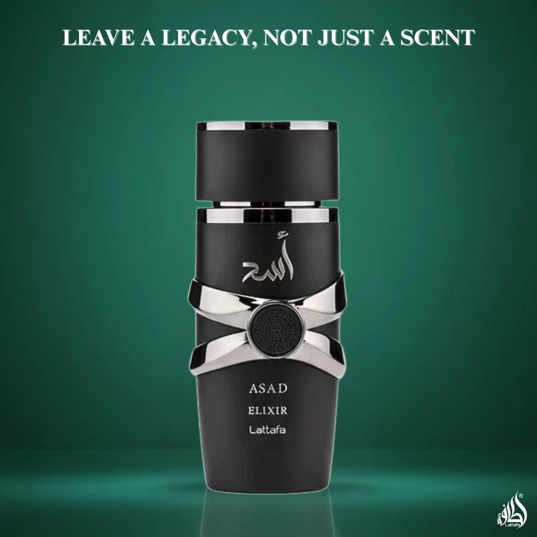 Lattafa Asad Elixir Eau de Parfum 100ml - Long Lasting Original Masculine Fragrance for Men