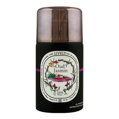 Lively Paris Oud Jasmin Body Spray for Women 250ml Long-Lasting Elegant & Floral Fragrance