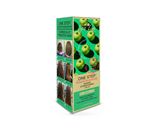 Spa Line One Step Keratin Rebonding, Straightening Cream Apple 1000 ml