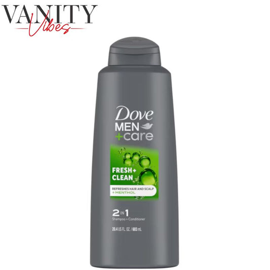 Dove Men+Care Fresh & Clean 2-in-1 Shampoo & Conditioner 603ml Refreshing Clean & Stronger Hair