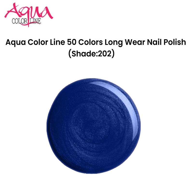 Aqua Color Line 50 Colors Long Wear Nail Polish (Shade:202)