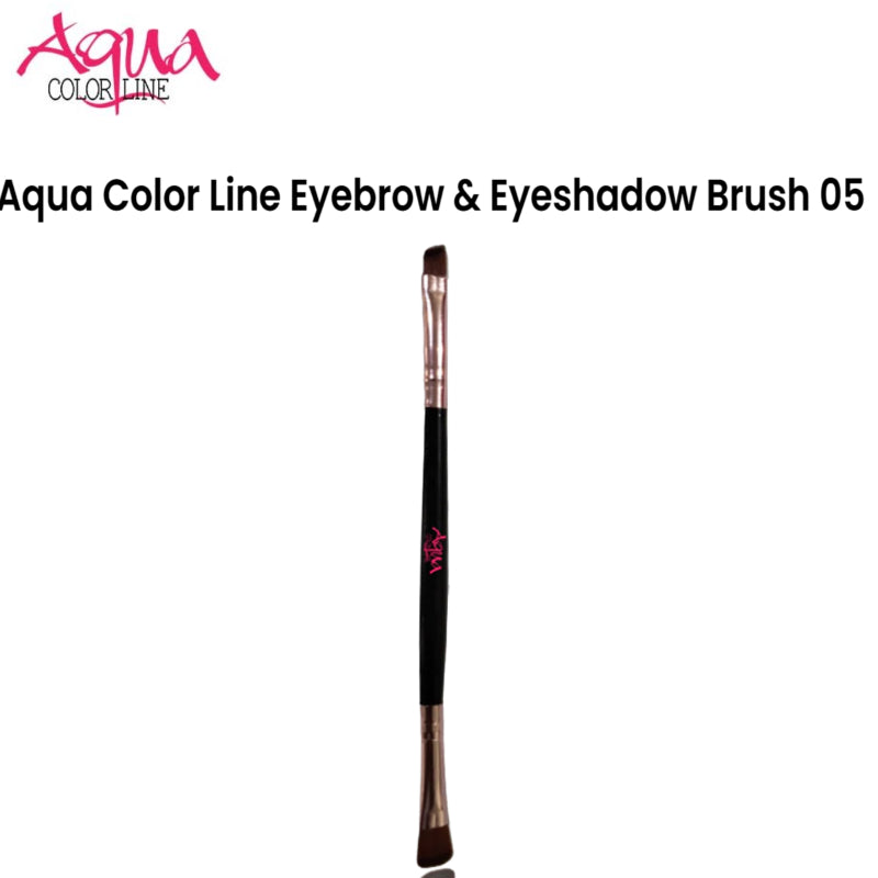 Aqua Color Line Eyebrow & Eyeshadow Brush 05