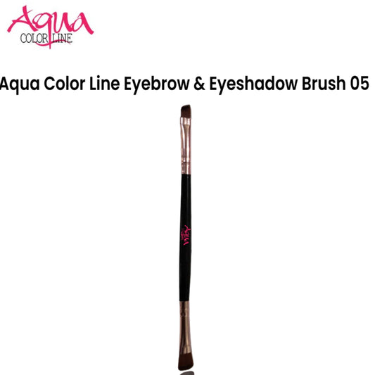 Aqua Color Line Eyebrow & Eyeshadow Brush 05