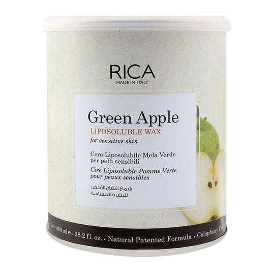 RICA Green Apple Lisposoluble Wax For Sensitive Skin 800ml