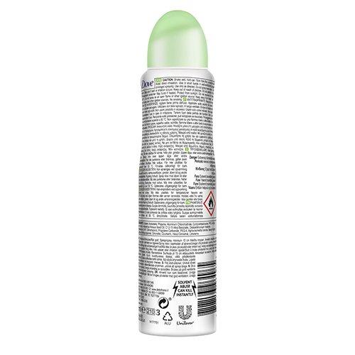 Dove Go Fresh Cucumber & Green Tea Deodorant Spray for Women 150 ml Refreshing Scent & Long-Lasting Protection