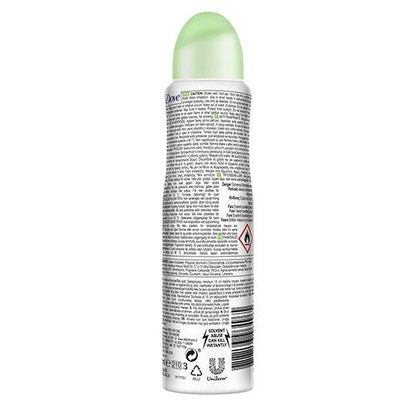 Dove Go Fresh Cucumber & Green Tea Deodorant Spray for Women 150 ml Refreshing Scent & Long-Lasting Protection