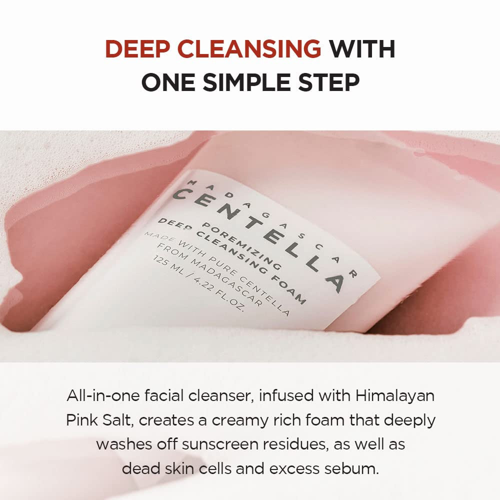 SKIN1004 Madagascar Centella Poremizing Deep Cleansing Foam 125 ml Deep Pore Cleansing & Oil Control (K Beauty)