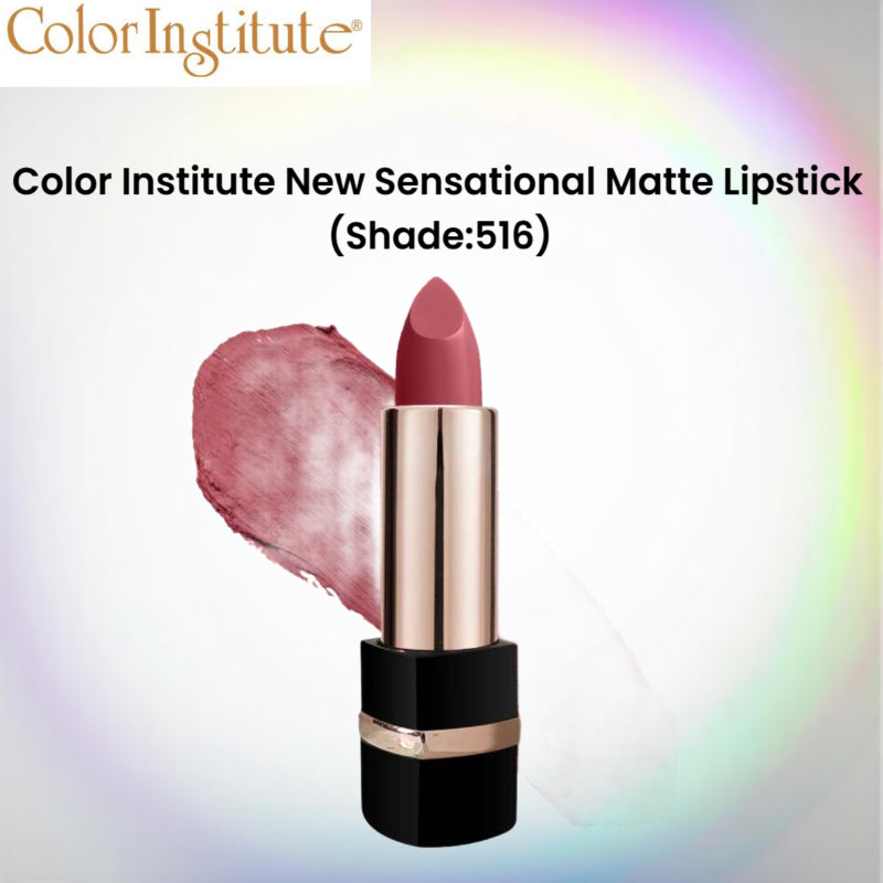 Color Institute New Sensational Matte Lipstick (Shade:516)