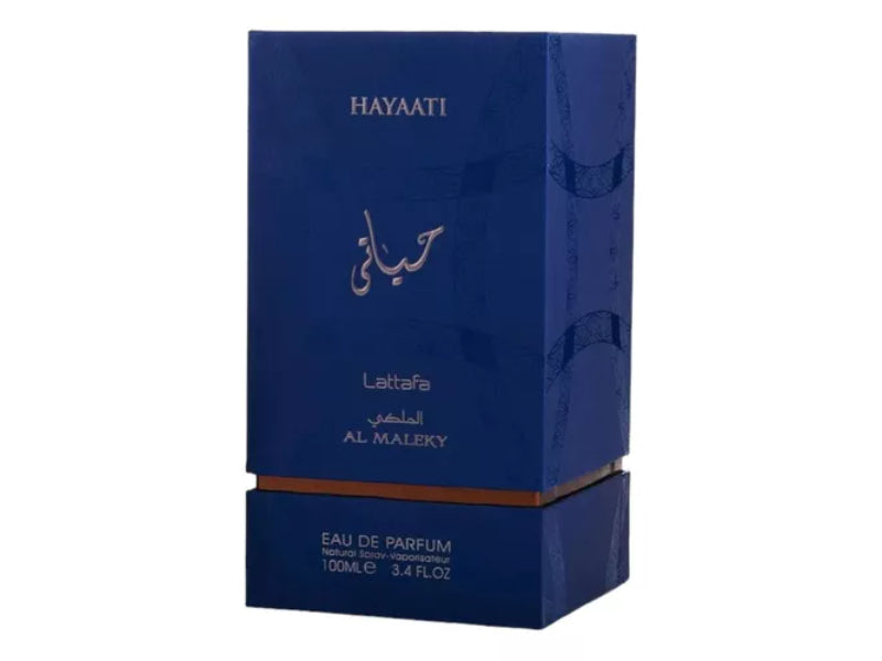 Lattafa Hayaati Blue Al Maleky EDP 100ml - Long Lasting Fresh Aquatic Unisex Perfume