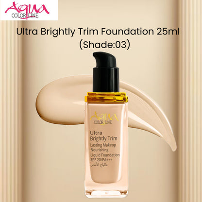 Aqua Color Line Ultra Brightly Trim Foundation 25ml (Shade:03)