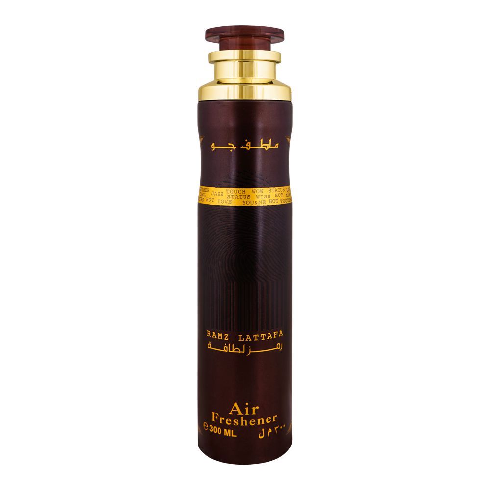 Lattafa Ramz Gold Air Freshener 300ml - Long Lasting Luxury Sweet Fruity Oriental Fragrance Room Spray for Home & Office