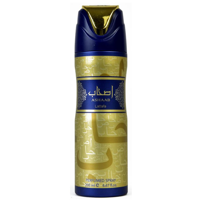Raghba Deodorant Spray 200ml + Ashaab Deodorant Spary 200ml by Lattafa (Pack of 2)