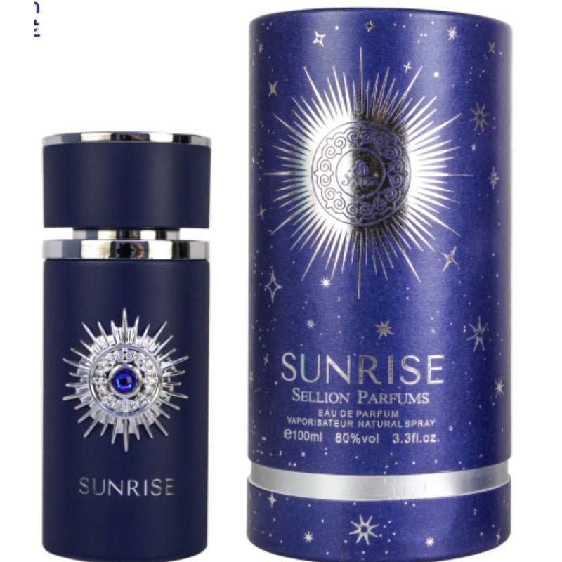 Sunrise Dark Blue by Sellion Parfums Eau De Parfum 100ml – Long Lasting Deep Aquatic Woody Spicy Fragrance Perfume for Men & 