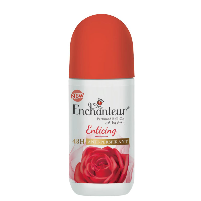 Enchanteur Enticing Roll-On Deodorant 50ml – Long Lasting Floral Fruity Fragrance Anti-Perspirant for Women Freshness & Odor 