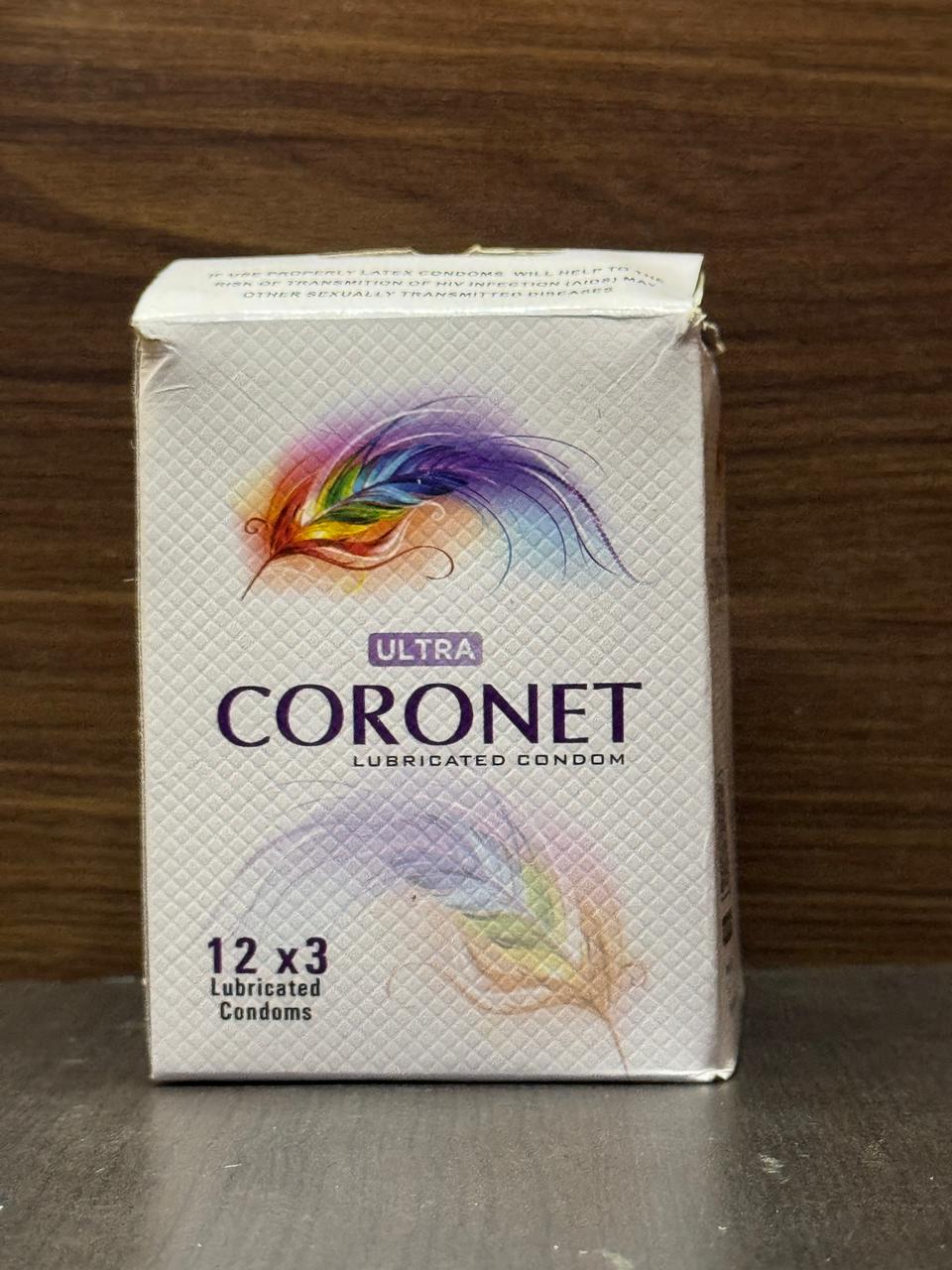INNO Coronet Lubricated Condoms 36 Pcs (12 x 3 Packs) - Ultra Smooth, Safe & Comfortable Protection for Men