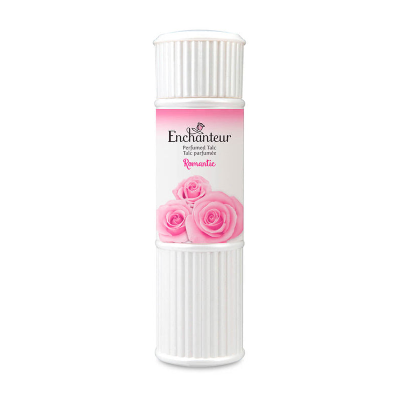 Enchanteur Romantic Perfumed Talcum Powder 250g – Long Lasting Floral Fragrance Body Powder for Soft, Smooth & Fresh Skin Odo