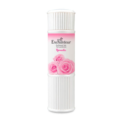 Enchanteur Romantic Perfumed Talcum Powder 250g – Long Lasting Floral Fragrance Body Powder for Soft, Smooth & Fresh Skin Odo