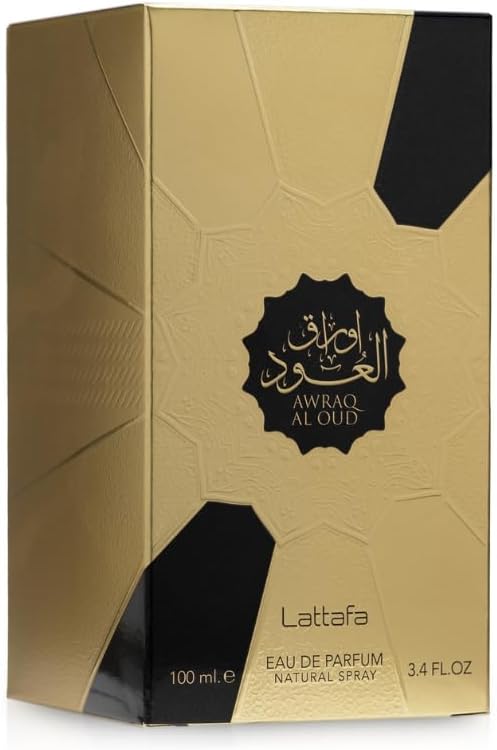 Lattafa Awraq Al Oud Eau de Parfum 100ml - Long Lasting Original Rich Oud Unisex Fragrance for Men & Women