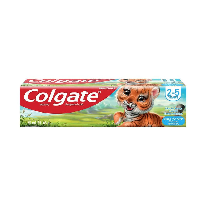 Colgate 2 - 5 Ans Fruit Flavor Toothpaste 50ml / 65g Gentle Cavity Protection for Kids