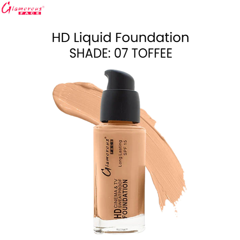 Glamorous Face HD Liquid Foundation (07 TOFFEE)