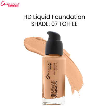 Glamorous Face HD Liquid Foundation (07 TOFFEE)