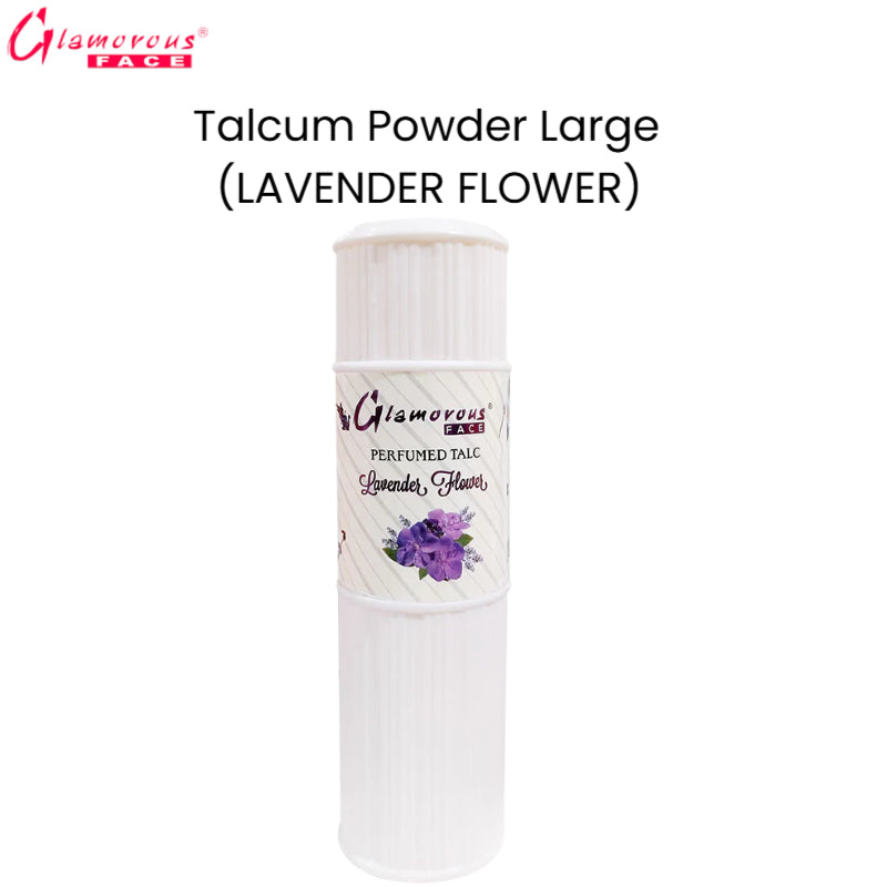 Glamorous Face Talcum Powder Large (Lavender Flower)