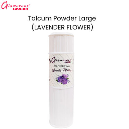 Glamorous Face Talcum Powder Large (Lavender Flower)