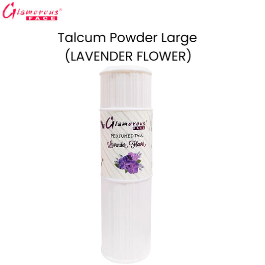 Glamorous Face Talcum Powder Large (Lavender Flower)
