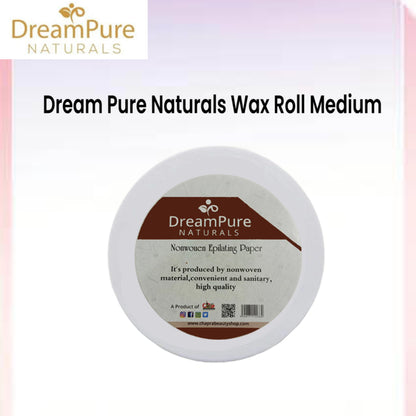 Dream Pure Naturals Wax Roll Medium Size Professional Hair Removal Wax Strip Roll