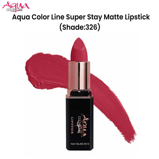 Aqua Color Line Super Stay Matte Lipstick (Shade:326)