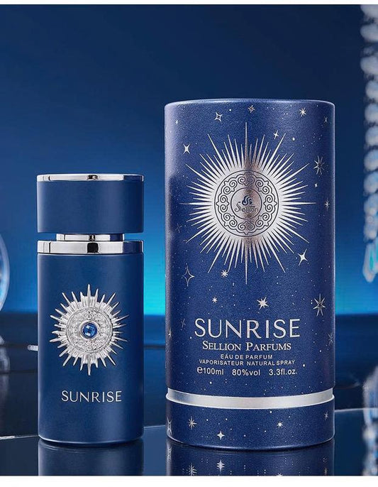 Sunrise Dark Blue by Sellion Parfums Eau de Parfum 100ml - Long Lasting Deep Aquatic Woody Spicy Fragrance Perfume for Men & 