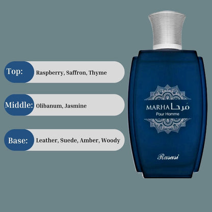 Marha by Rasasi EDP 100ML Perfume for Men