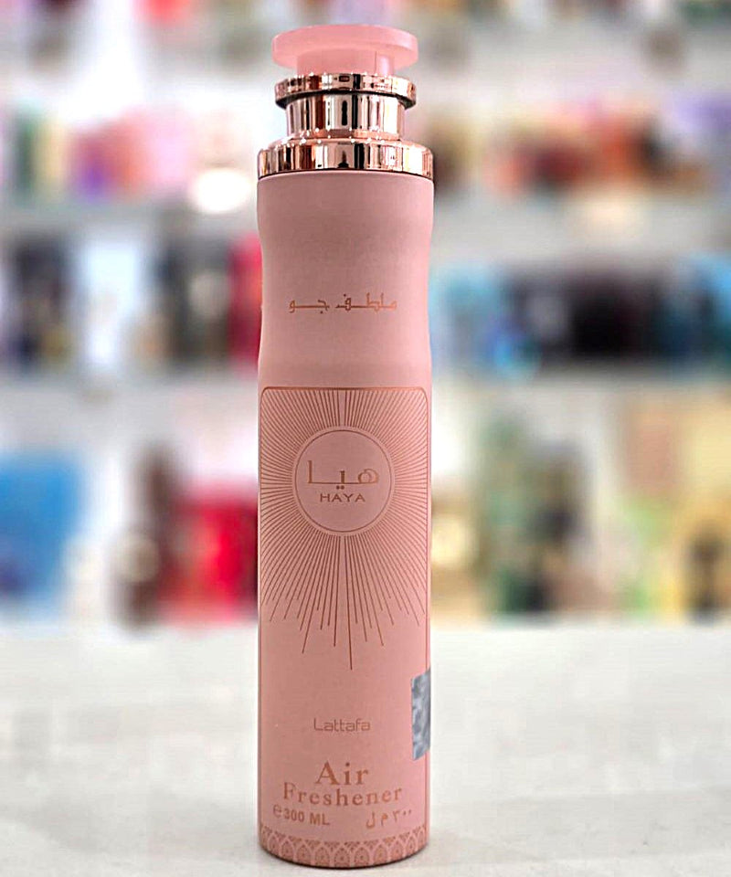 Lattafa Haya Air Freshener 300ml – Long Lasting Luxury Floral Fruity Fragrance Room Spray for Home & Office