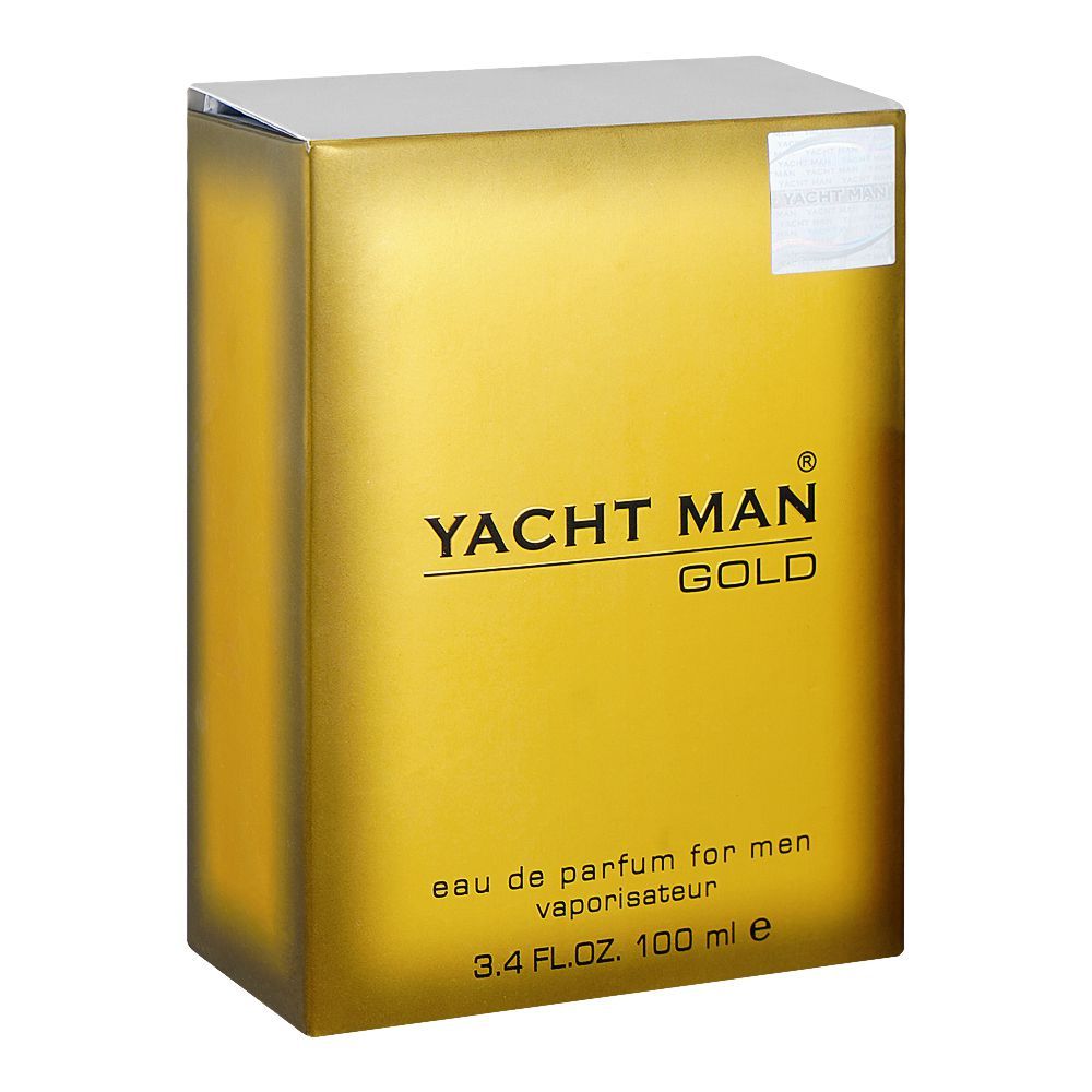 Yachtman Yacht Man Gold Eau de Parfum for Men 100ml - Long Lasting Luxury Warm Masculine Fragrance Spray