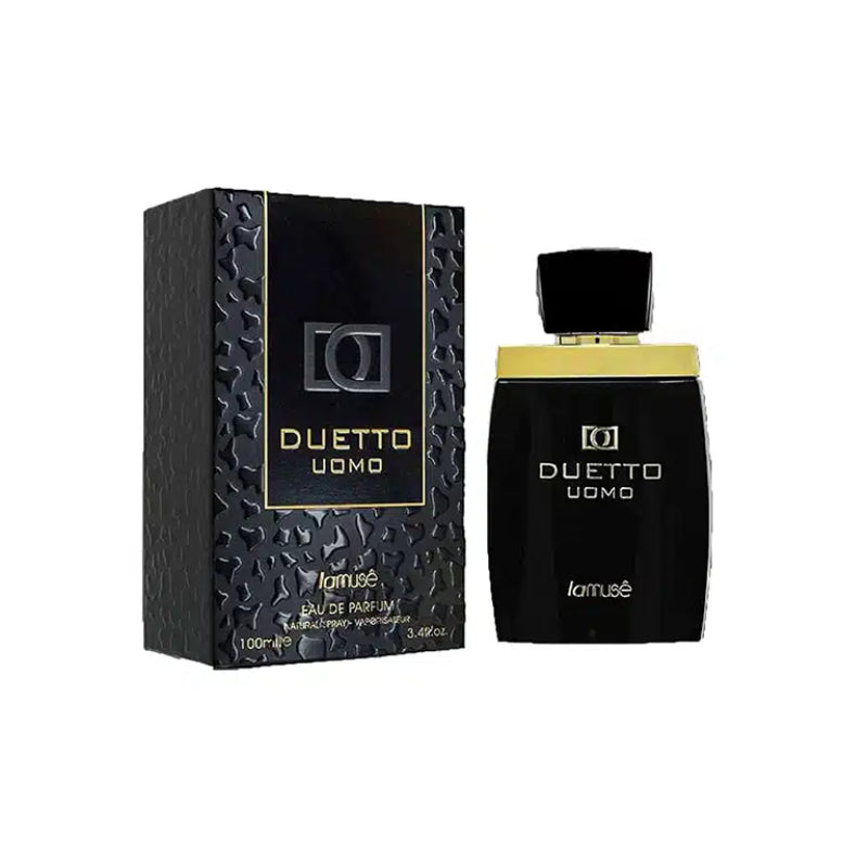 LA MUSE Lamuse Duetto Uomo Eau de Parfum 100ml Masculine Woody Aromatic Fragrance