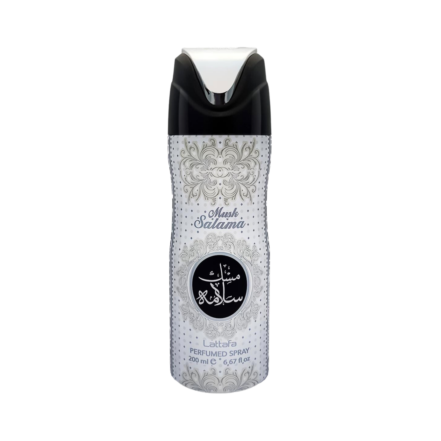 Lattafa Musk Salama Perfumed Deodorant Spray 200ml - Long Lasting Soft Musky Fragrance for Men & Women