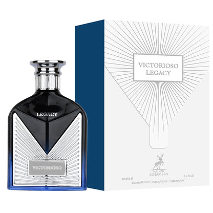Victorioso Legacy Eau De Parfum by Maison Alhambra 100ml Long-Lasting Elegant & Masculine Fragrance