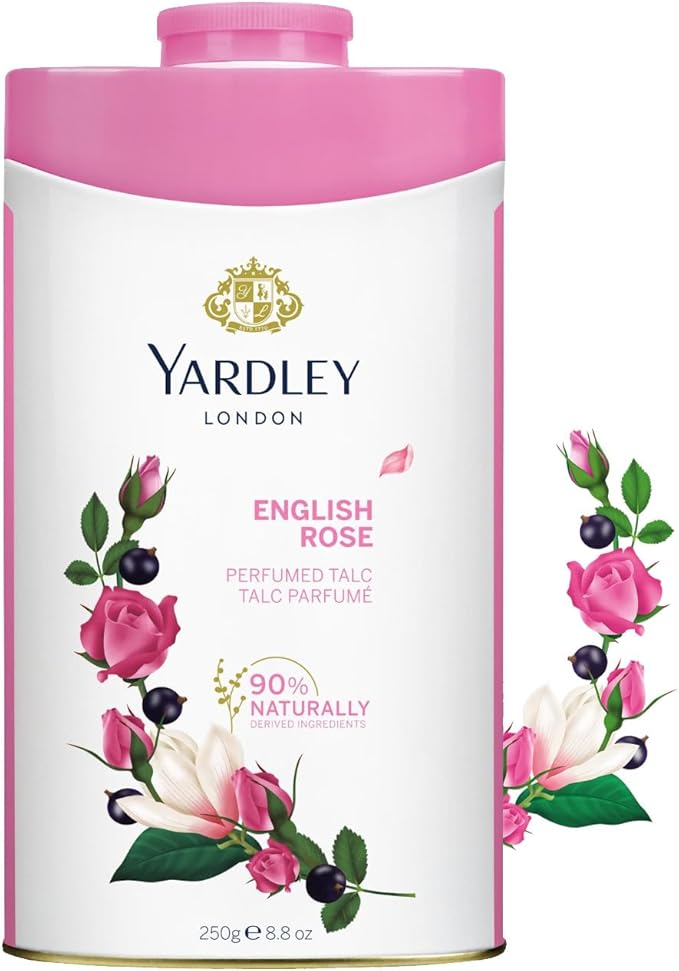 Yardley London English Rose Talcum Powder 250g