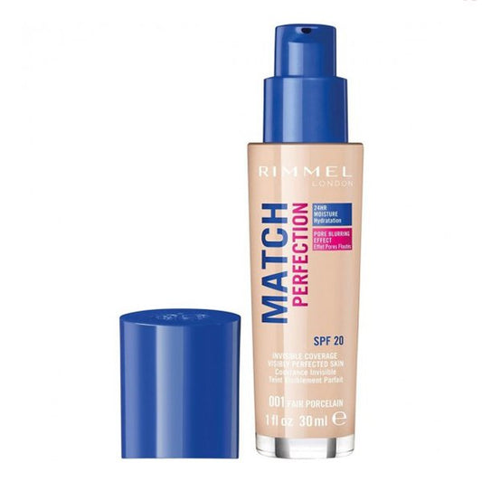 Rimmel - Match Perfection 001 Fair Porcelain foundation 30 ml