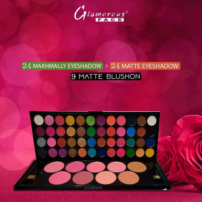 Glamorous Face 24+24+9 Matte, Velvet Eyeshade & Blushon Kit